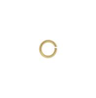 18KY 4.5mm Open Jump Ring 0.63mm Thick (22 Gauge Wire)