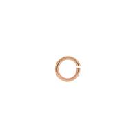 14KR 4.5mm Rose Gold Open Jump Ring 0.63mm Thick