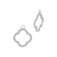 Strling Silver Clover Outline Charm