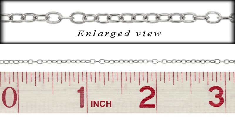 SS Flat Round Cable Chain