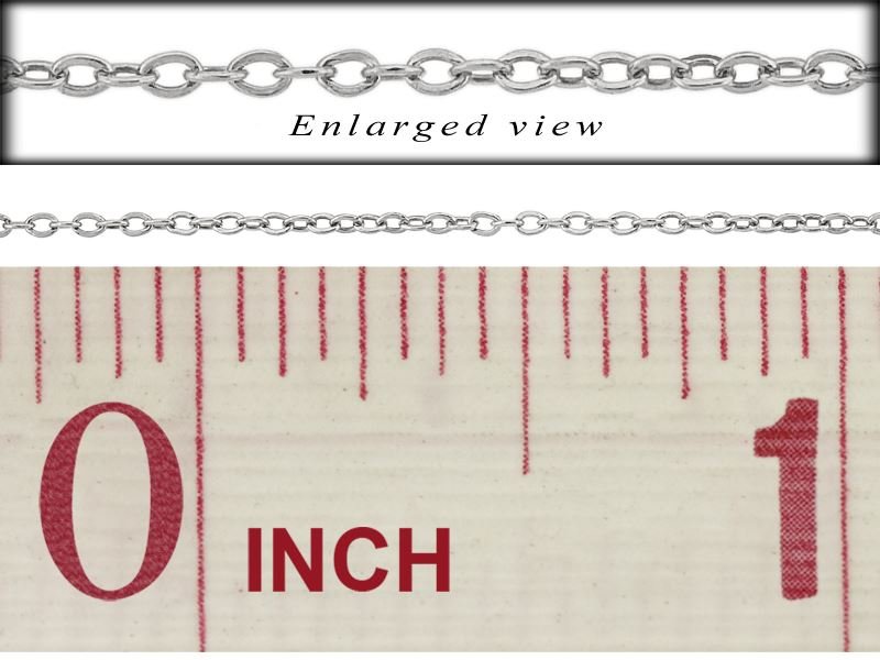 SS Flat Round Cable Chain