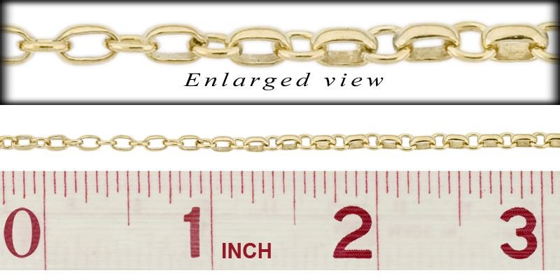 GF 3.4mm Chain Width Bracelet Chain