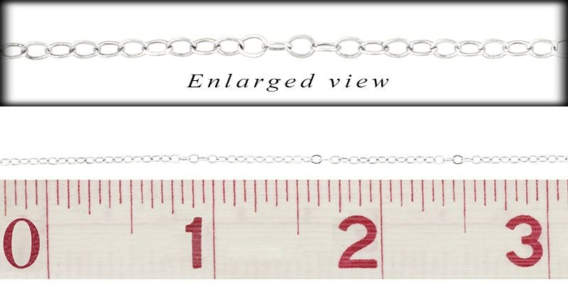 SS Flat Round Cable Chain