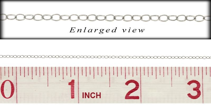 SS Flat Round Cable Chain