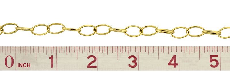 VERMEIL OVAL CABLE CHAIN