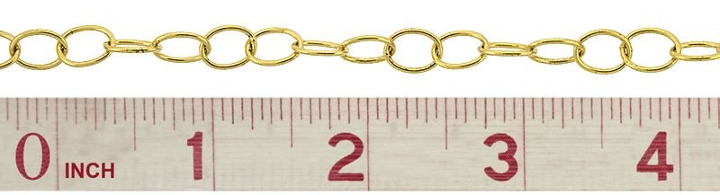 VERMEIL OVAL CABLE CHAIN