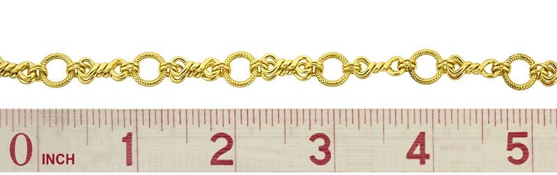 VERMEIL FANCY DOUBLE 8 CABLE CHAIN