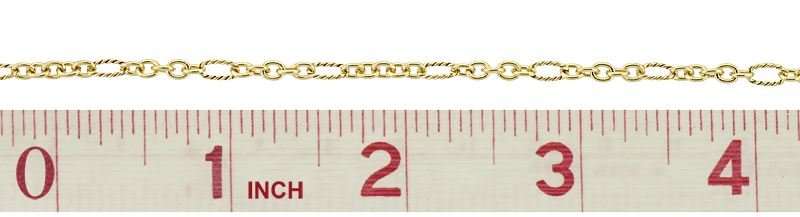 Gold Filled Twisted Long And Plain Round Cable Chain