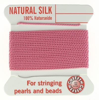 2 Dark Pink Griffin Silk Cord 0.45mm
