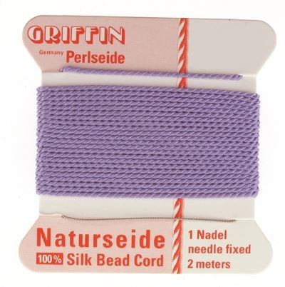 2 Lilac Griffin Silk Cord 0.45mm