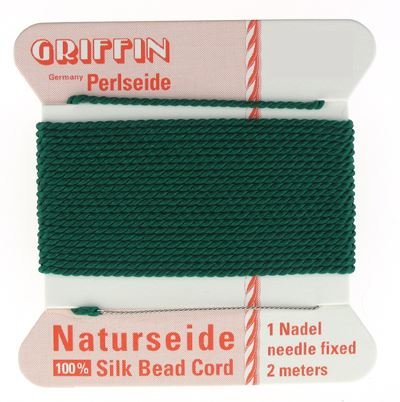 2 Green Griffin Silk Cord 0.45mm