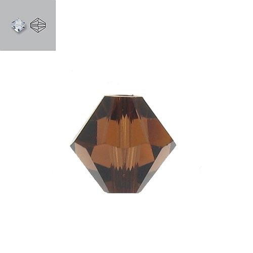 4MM SMOKED TOPAZ 5328 SWAROVSKI BEAD