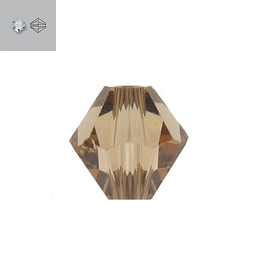 3MM LIGHT SMOKED TOPAZ 5328 SWAROVSKI BEAD