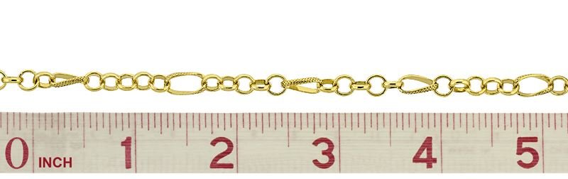 VERMEIL KNURL FIGURE 8 CABLE CHAIN