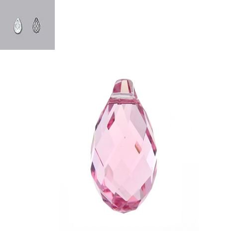 11X5.5MM LIGHT ROSE 6010 SWAROVSKI PENDANT