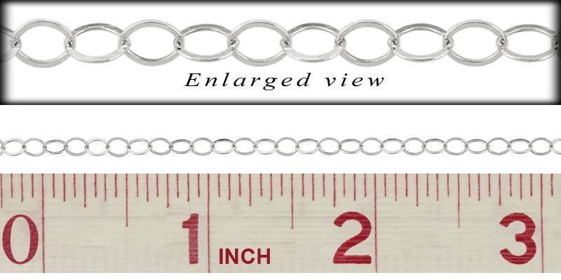 SS Flat Round Cable Chain