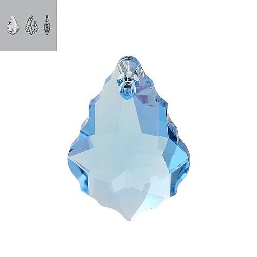 16X11mm Aquamarine 6090 Swarovski Pendant