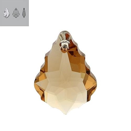 16X11mm Light Colorado Topaz 6090 Swarovski Pendant