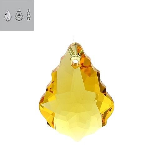 16X11mm Light Topaz 6090 Swarovski Pendant