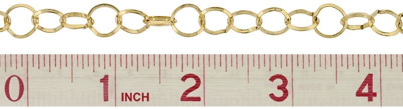 GF 10mm Chain Width Round Diamond Cable Chain