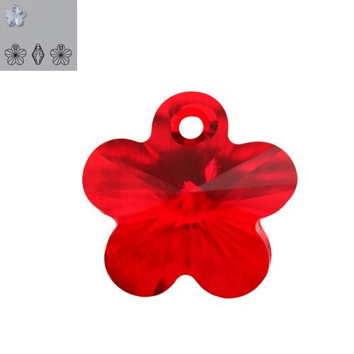 12MM LIGHT SIAM 6744 SWAROVSKI PENDANT