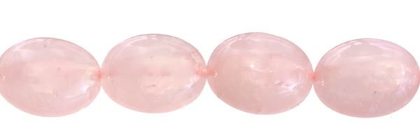 25X30MM OVAL ROSE QUARTZ BEAD