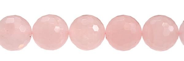 4MM ROUND FACETED ROSE QUARTZ BEAD