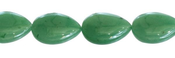 13X18MM PEAR DRILL THROUGH AVENTURINE BEAD