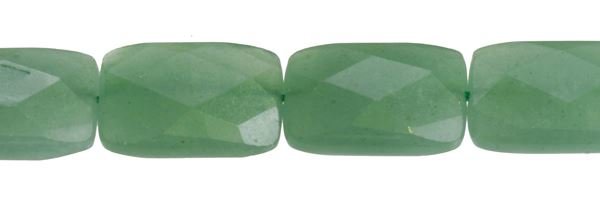 10X14MM RECTANGLE FACETED AVENTURINE BEAD