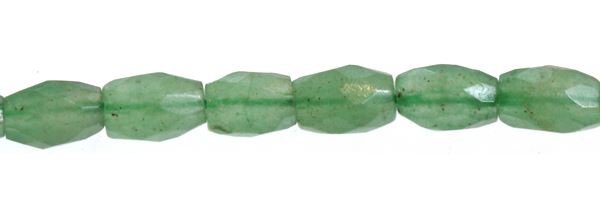 4X6MM RICE FACETED AVENTURINE BEAD