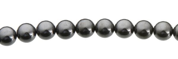 4mm Round Hematine Bead