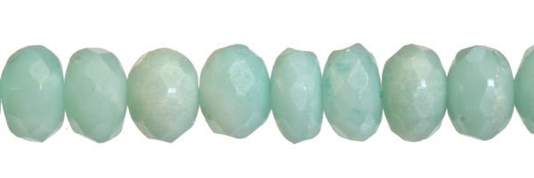 6MM ROUNDEL FACETED AMAZONITE BEAD