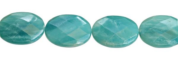 10X14MM OVAL FACETED AMAZONITE BEAD