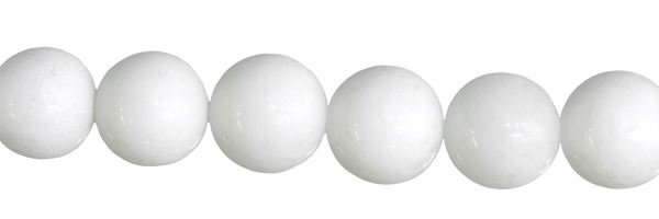 3MM ROUND WHITE JADE BEAD