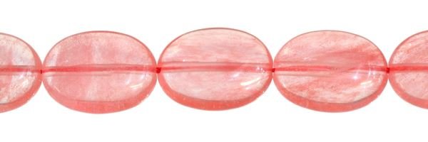 15X20MM OVAL CHERRY QUARTZ BEAD