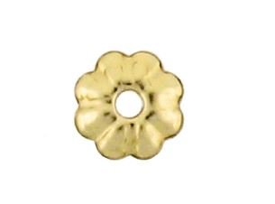 Gold Filled 4mm Fluted Bead Cap