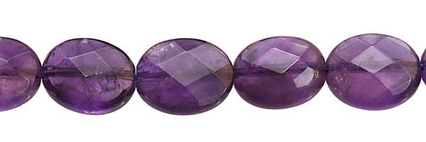8X10MM OVAL FACETED AMETHYST BEAD