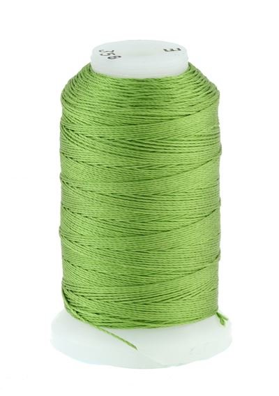 BRIGHT GREEN SILK THREAD SIZE E (0.33MM)