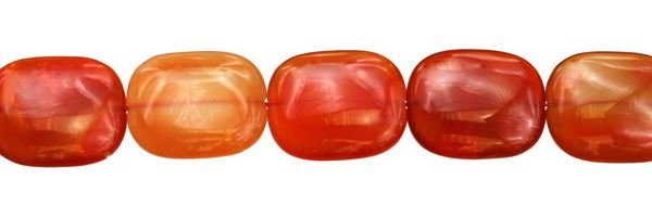 24X28MM TV-FACE RED AGATE NATURAL COLOR BEAD