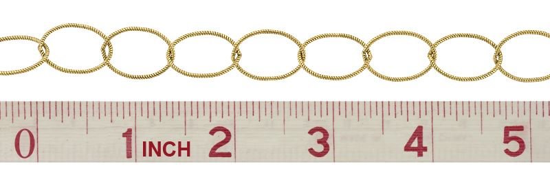GF 14mm Chain Width Hammer Oval Cable Chain