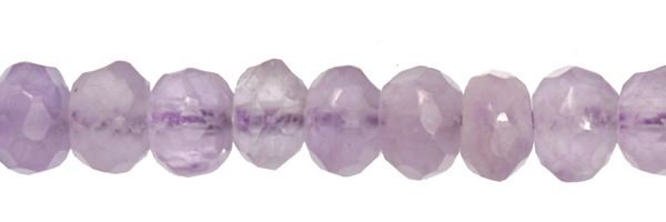 6MM ROUNDEL FACETED CAPE AMETHYST BEAD