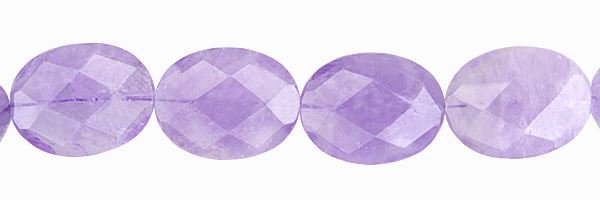 15X20MM OVAL FACETED CAPE AMETHYST BEAD