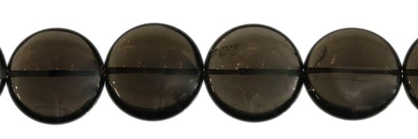 20MM COIN SMOKY QUARTZ