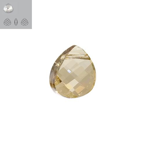 15X14mm Crystal Golden Shadow 6012 Swarovski Pendant
