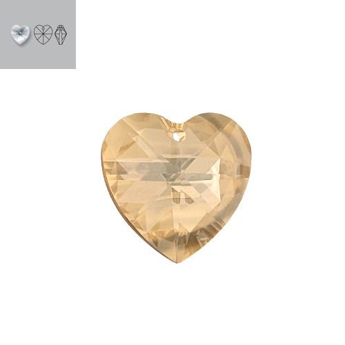 14.4X14mm Crystal Golden Shadow 6228 Swarovski Pendant