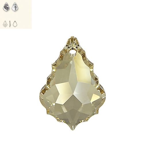 28MM CRYSTAL GOLDEN SHADOW 6091 SWAROVSKI PENDANT