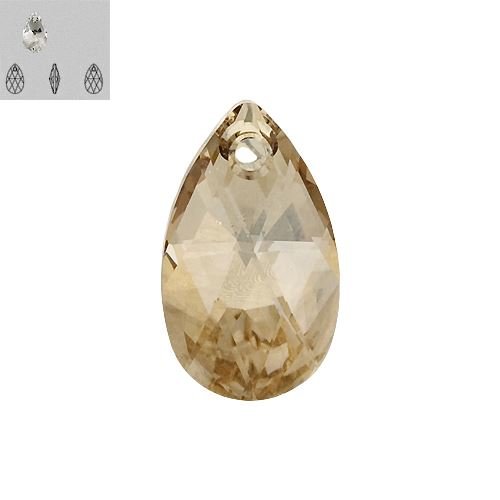 22MM CRYSTAL GOLDEN SHADOW 6106 SWAROVSKI PENDANT