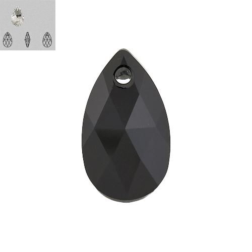 16mm Jet 6106 Swarovski Pendant