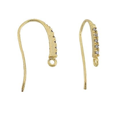 5 Cubic Zirconia Earwire Earring
