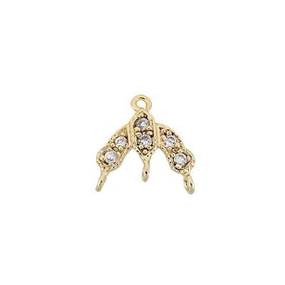 Vermeil 9mm Cubic Zirconia Chandelier Connector